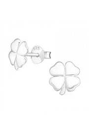 Sterling Silver Clover Ear Studs - SS