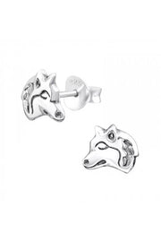 Sterling Silver Wolf Ear Studs - SS