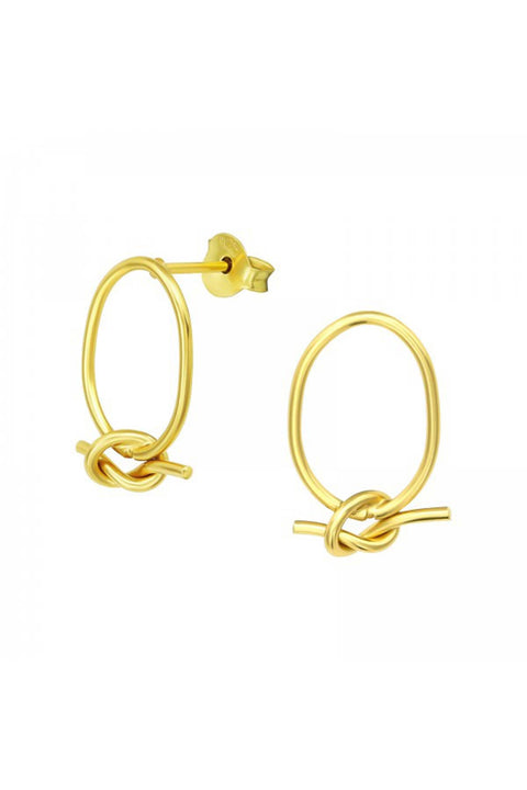 Sterling Silver Knot Ear Studs - VM