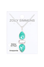 Amazonite Pendant Necklace - SF