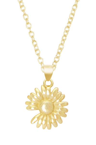 Sunflower Pendant Necklace - GF
