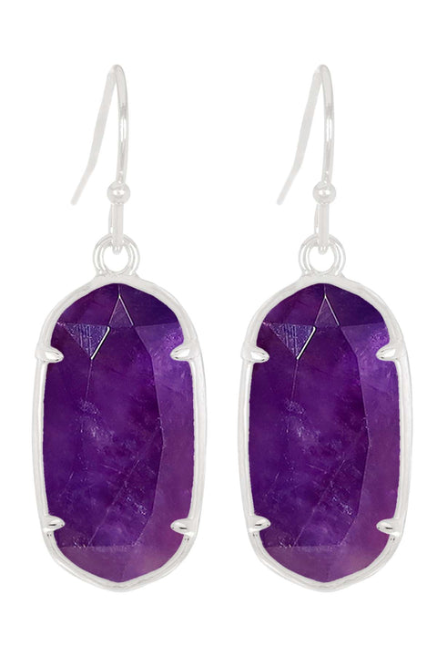 Amethyst Casey Drop Earrings - SF