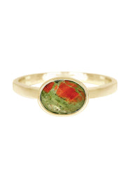 Unakite Cab Ring - GF