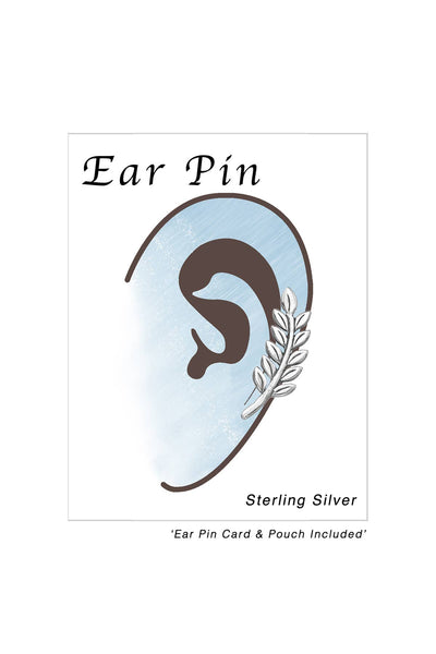 Sterling Silver Ear Cuff and Ear Pin - SS