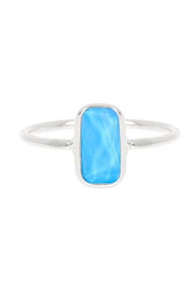 Turquoise Quartz Rectangle Ring - SF