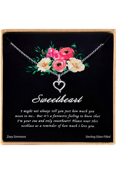 'Sweetheart' Boxed Charm Necklace - SF