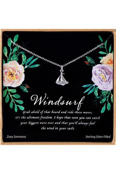 'Windsurf' Boxed Charm Necklace - SF