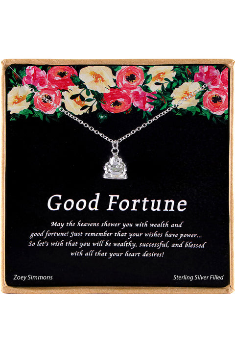 'Good Fortune' Boxed Charm Necklace - SF