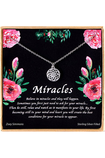 'Miracles' Boxed Charm Necklace - SF