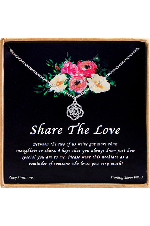 'Share The Love' Boxed Charm Necklace - SF