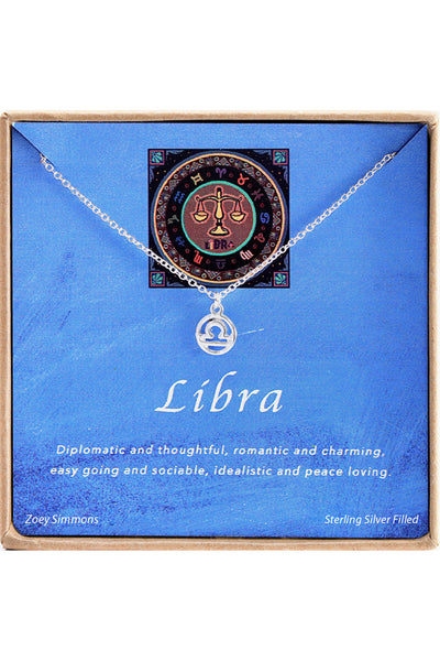 'Zodiac' Boxed Libra Necklace - SF