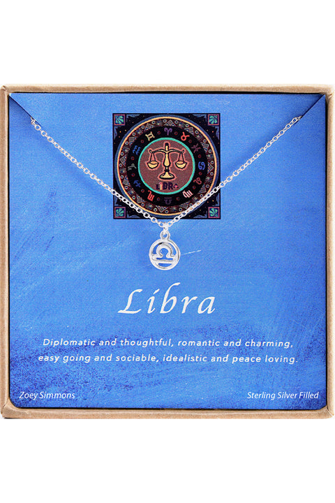 'Zodiac' Boxed Libra Necklace - SF