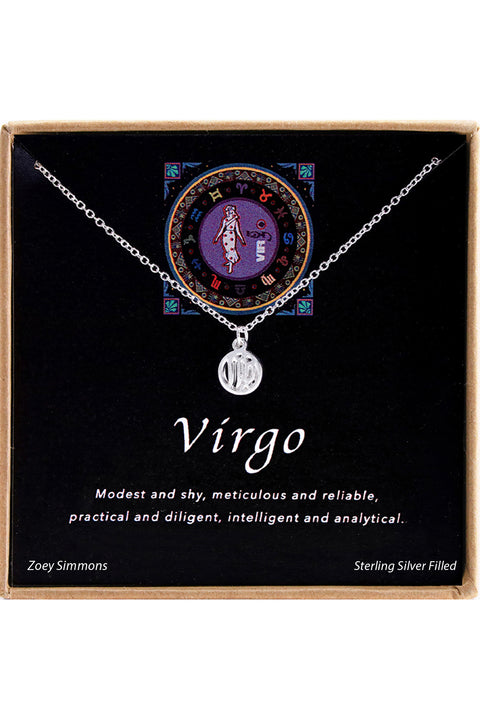 'Zodiac' Boxed Virgo Necklace - SF