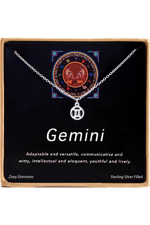 'Zodiac' Boxed Gemini Necklace - SF