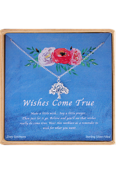 'Wishes Come True' Boxed Charm Necklace - SF