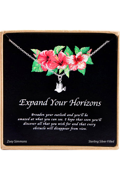'Expand Your Horizons' Boxed Charm Necklace - SF