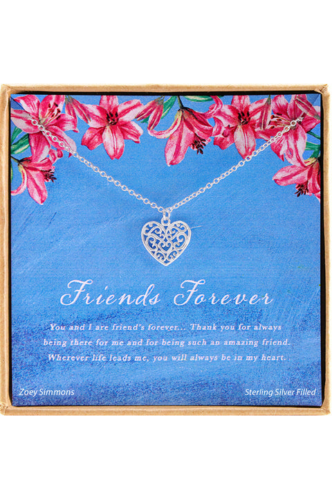 'Friends Forever' Boxed Charm Necklace - SF