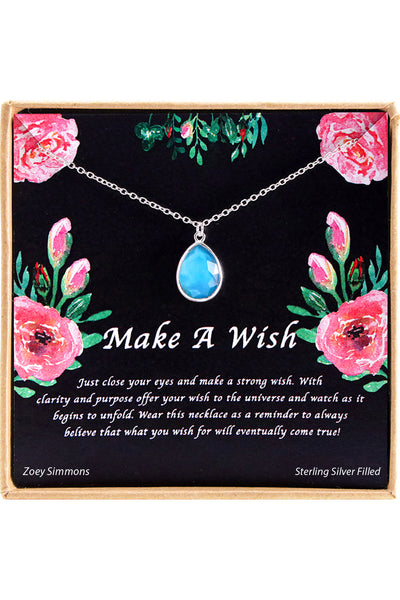 'Make A Wish' Boxed Charm Necklace - SF