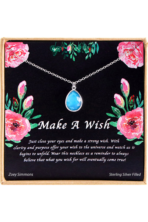 'Make A Wish' Boxed Charm Necklace - SF