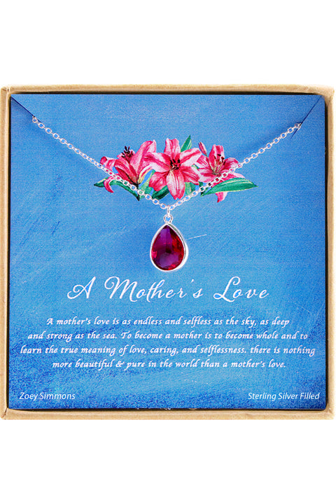 'A Mother's Love' Boxed Charm Necklace - SF