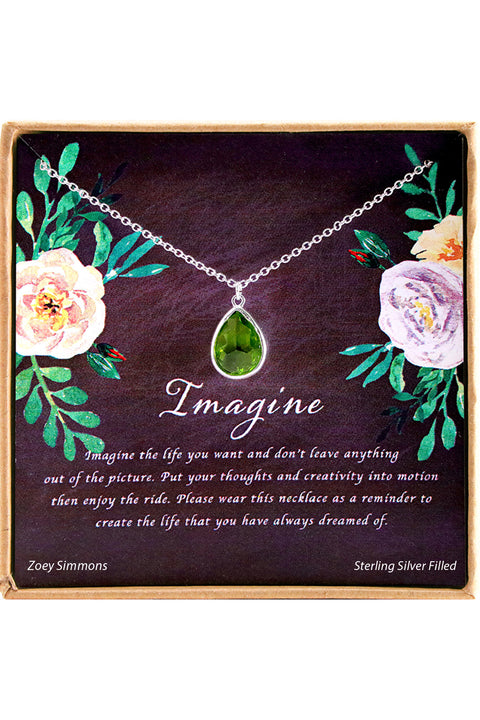 'Imagine' Boxed Charm Necklace - SF