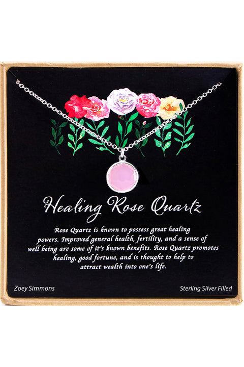 'Healing Gemstone' Boxed Charm Necklace - SF