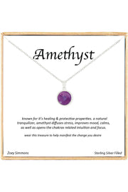 'Gemstone' Boxed Charm Necklace - SF
