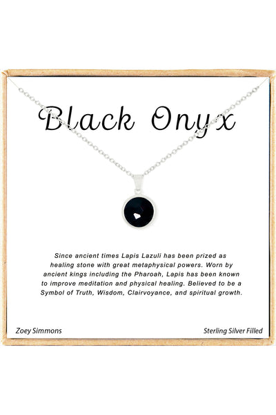 'Gemstone' Boxed Charm Necklace - SF