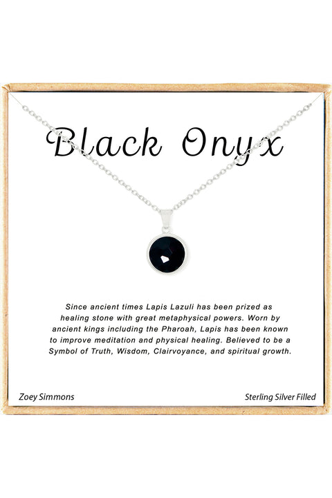 'Gemstone' Boxed Charm Necklace - SF