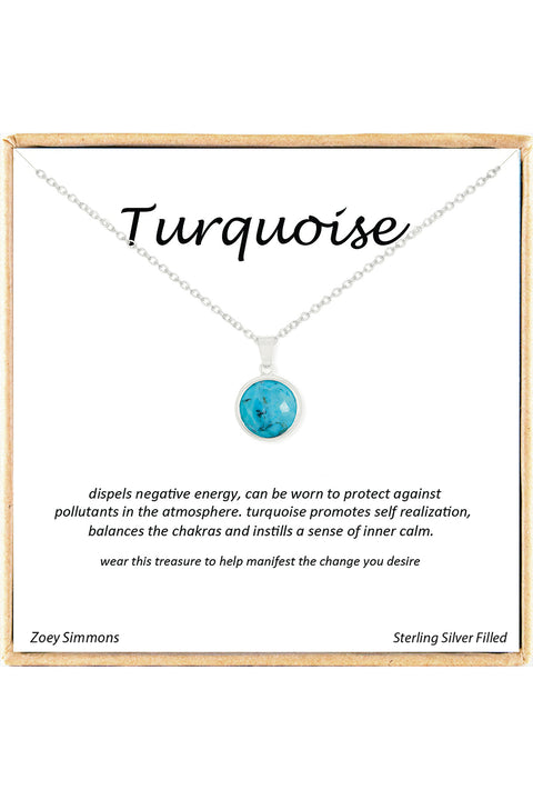 'Gemstone' Boxed Charm Necklace - SF
