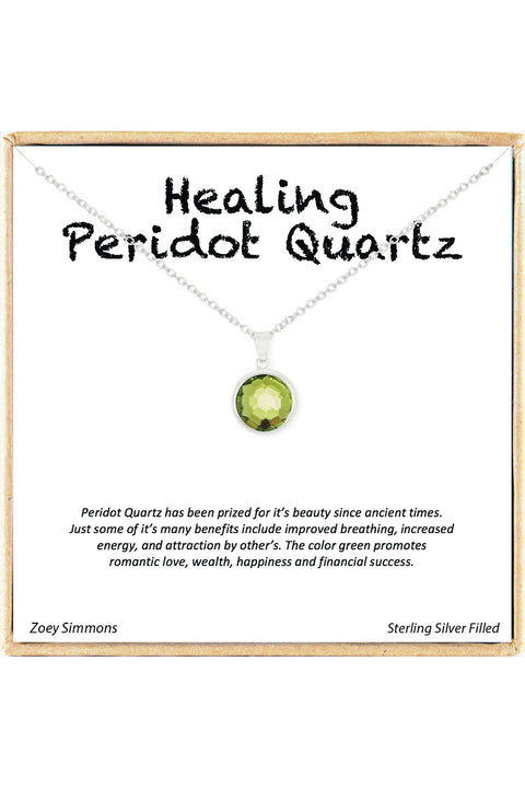 'Healing Gemstone' Boxed Charm Necklace - SF