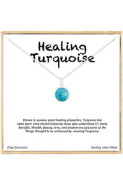 'Healing Gemstone' Boxed Charm Necklace - SF