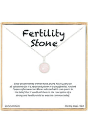'Fertility Stone' Boxed Charm Necklace - SF