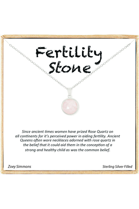 'Fertility Stone' Boxed Charm Necklace - SF