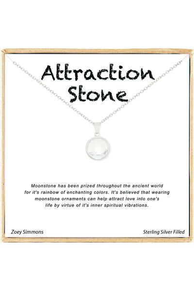 'Attraction Stone' Boxed Charm Necklace - SF