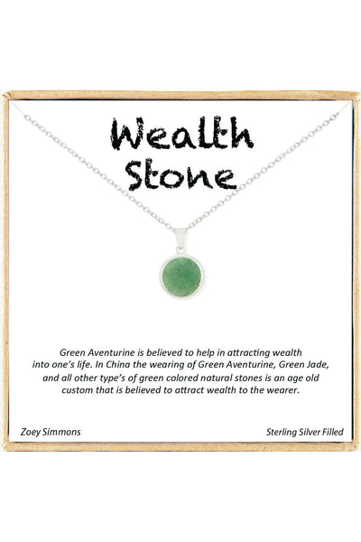 'Wealth Stone' Boxed Charm Necklace - SF