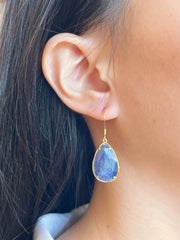 Kyanite Pear Cut Earrings - GF