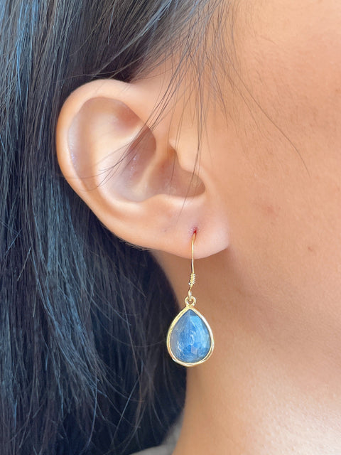 Kyanite Teardrop Earrings - GF