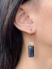 London Blue Crystal Drop Earrings - GF