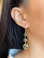 Hematite Drop Earrings - GF