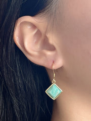 Amazonite Rachel Drop Earrings - GF