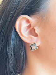 Hematite Rachel Post Earrings - GF