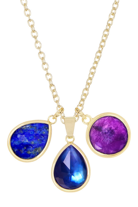 Mixed Gemstone Selena Necklace - GF