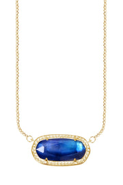 Labradorite Doublet Pendant Necklace - GF