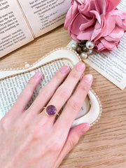 Amethyst Lollipop Ring - GF