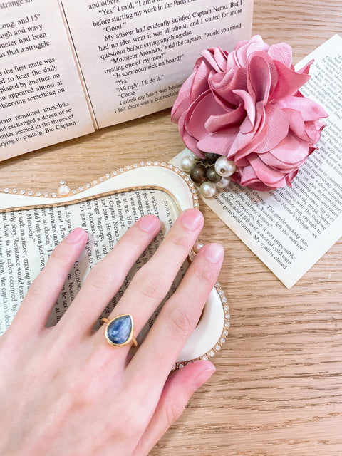 Kyanite Teardrop Ring - GF