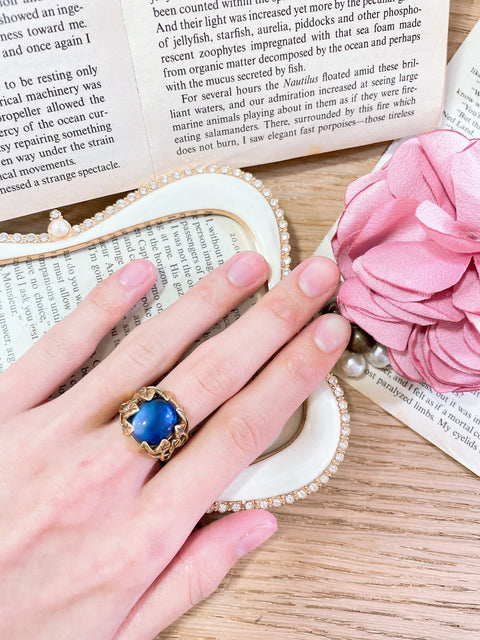 Labradorite Doublet Garden Ring In - GF