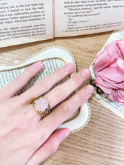 Rose Quartz Garden Ring In - GF