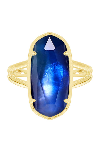 Labradorite Doublet Casey Ring - GF