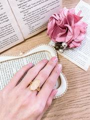 Rose Quartz Casey Ring - GF